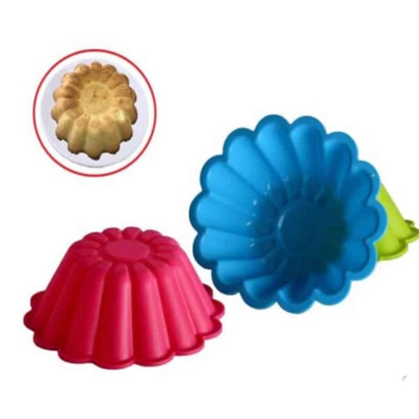 Moule à gâteau résistant à la chaleur Silicone forme de fleur bricolage