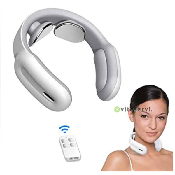 Equipement intelligent de massage du cou 4D portable sans fil, tissus profonds avec chaleur, masseur de dos électrique à impulsions