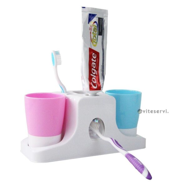Range brosse Grand modèle- Distributeur de dentifrice