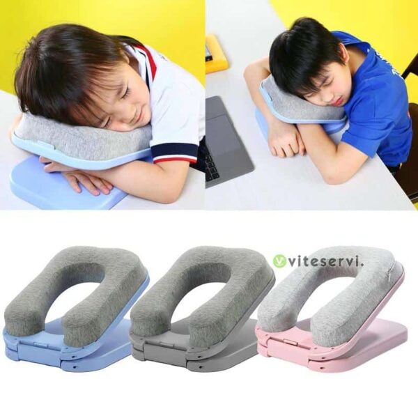 Coussin pliable de sieste, oreiller pour un sommeil confortable et profond