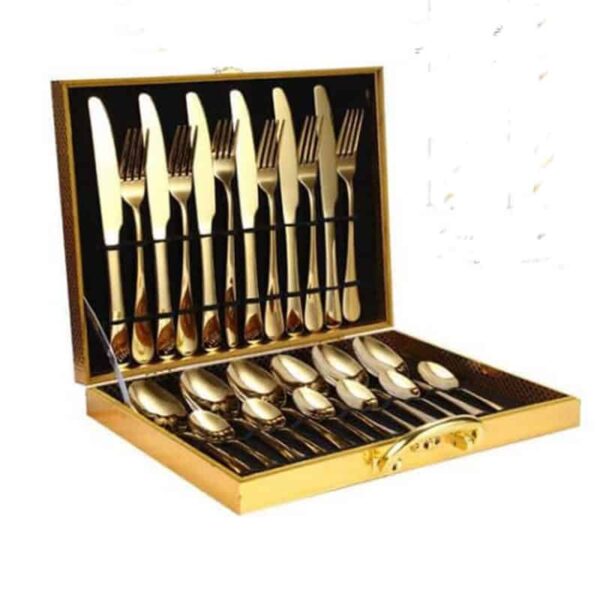 Set de 24 pièces de Couteaux - de cuillères à soupe et café et de fourchettes