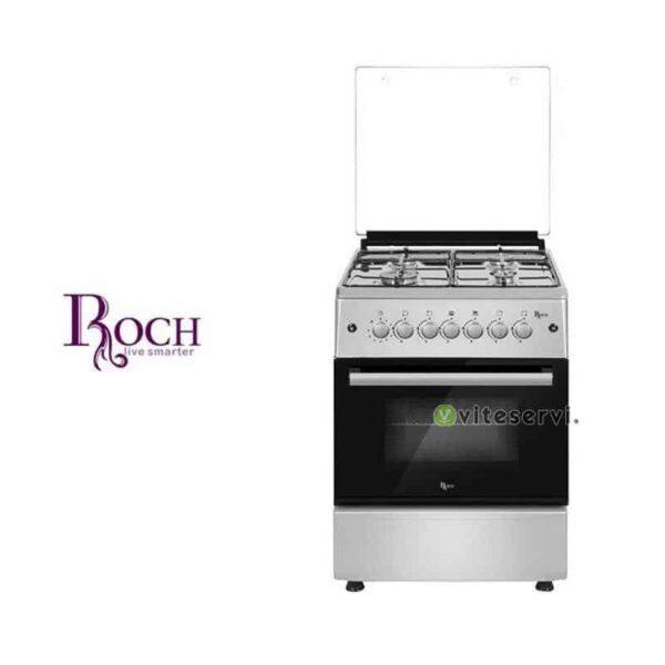 Cuisinière à four ROCH 4 feux 50/50 Automatique à rôtisserie