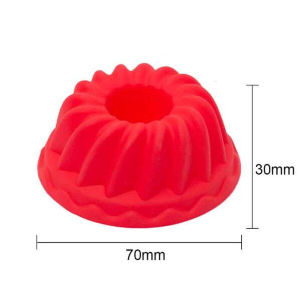 Moule à gâteau Bundt en silicone de qualité alimentaire en forme de spirale Moule Kouglof