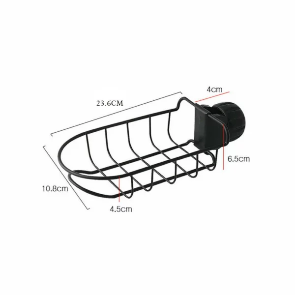 Porte Eponge pour Evier de Cuisine,Rangement Eponge Evier Cuisine en Acier Inoxydable Adhésif et Comptoir et lavabo