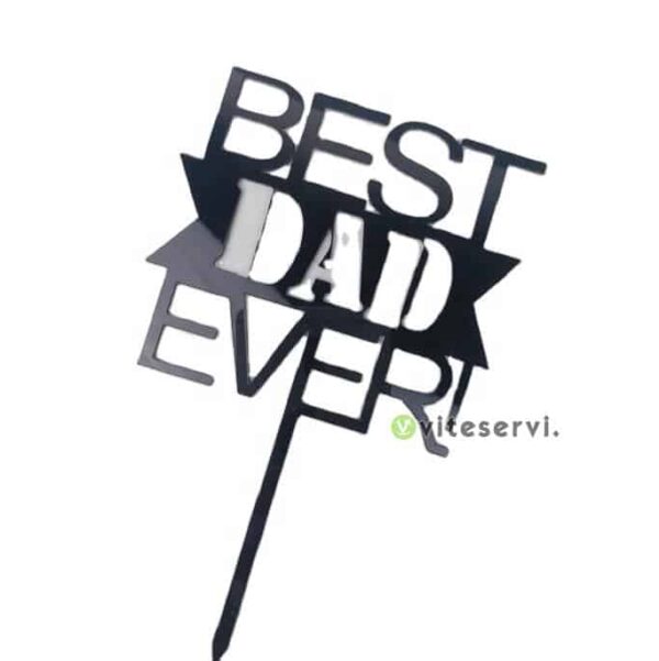 Topper Best Dad Ever emporte pièce