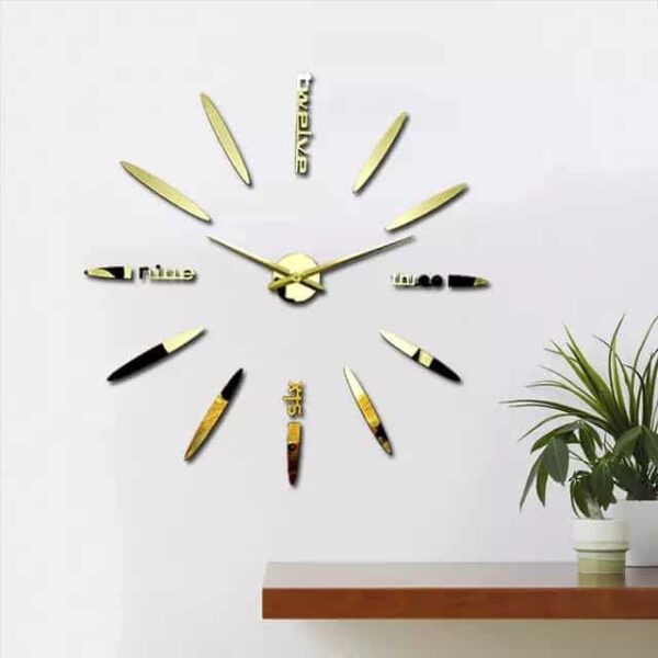 Grande horloge murale 3D