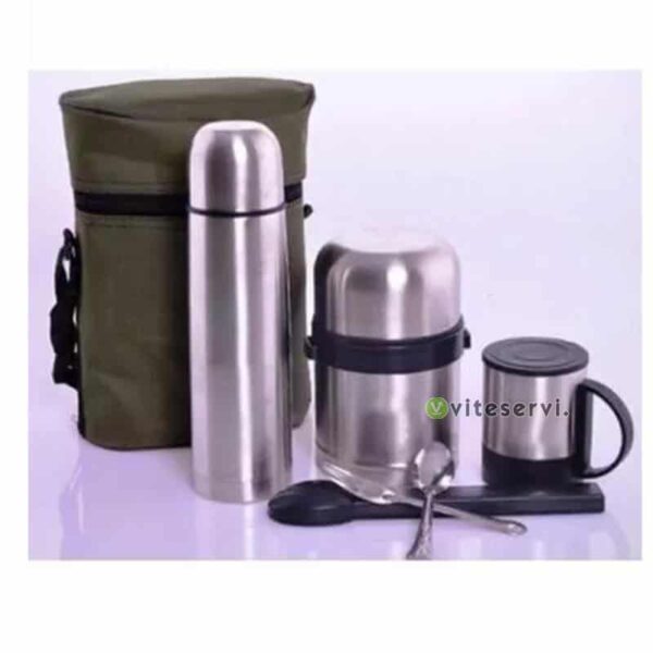 Set de 3 thermos en acier inoxydable