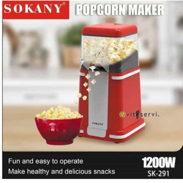 Machine à pop-corn SOKANY SK-291 de 1200W