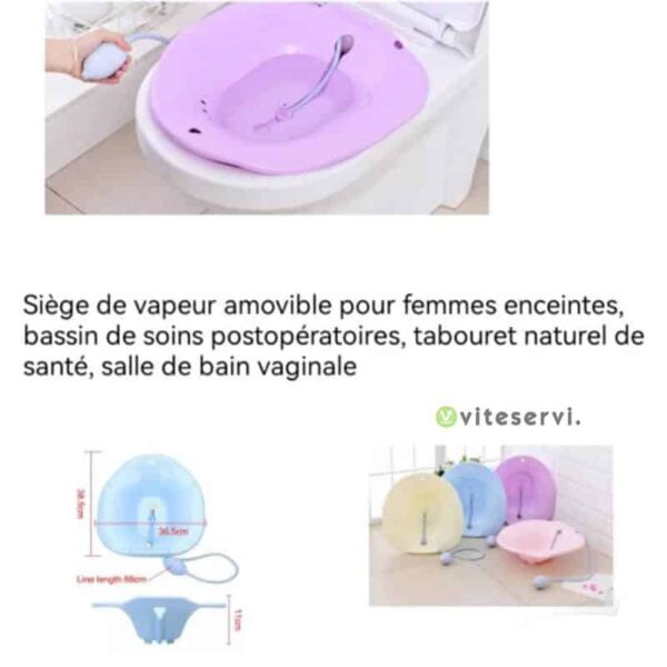 Siège de vapeur amovible pour femme enceinte