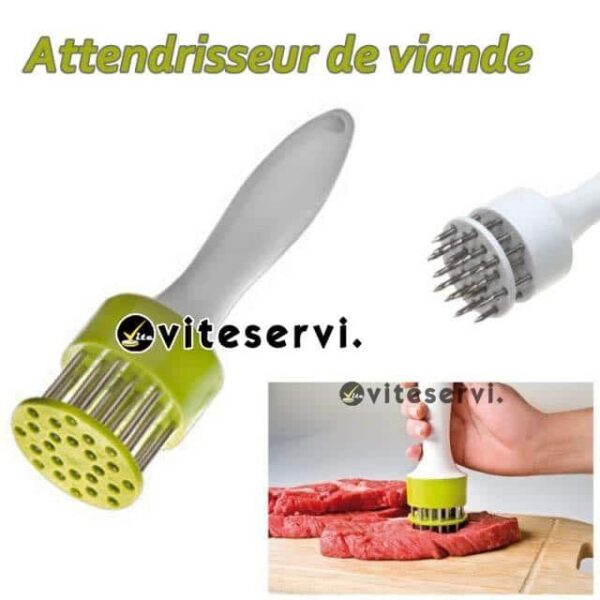 Attendrisseur de viande à pointe inoxydable