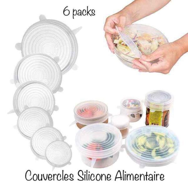 Couvercle en silicone alimentaire 6