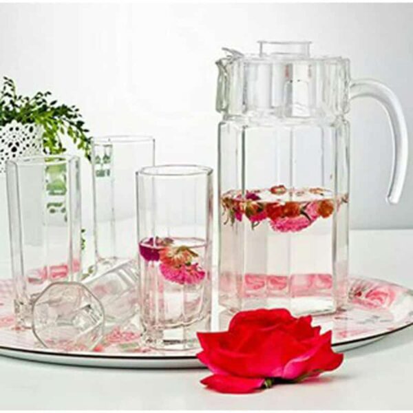 Ensemble de carafe plus 4 verre M-06