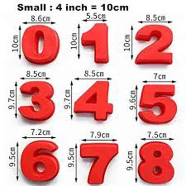 Moule à gâteau de grand chiffre en silicone