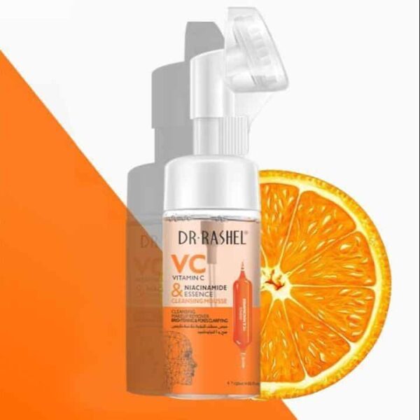 Mousse de nettoyage de visage à la vitamine C