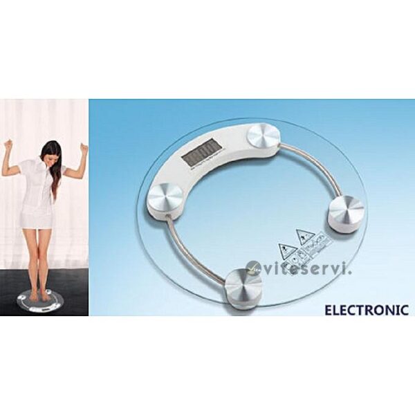 Balance pèse-personne électronique en verre jusqu'à 180 kg