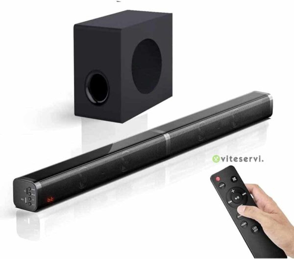 Home cinéma, barre de son modulable à télécommande pour TV et téléphone avec connection bluetooth