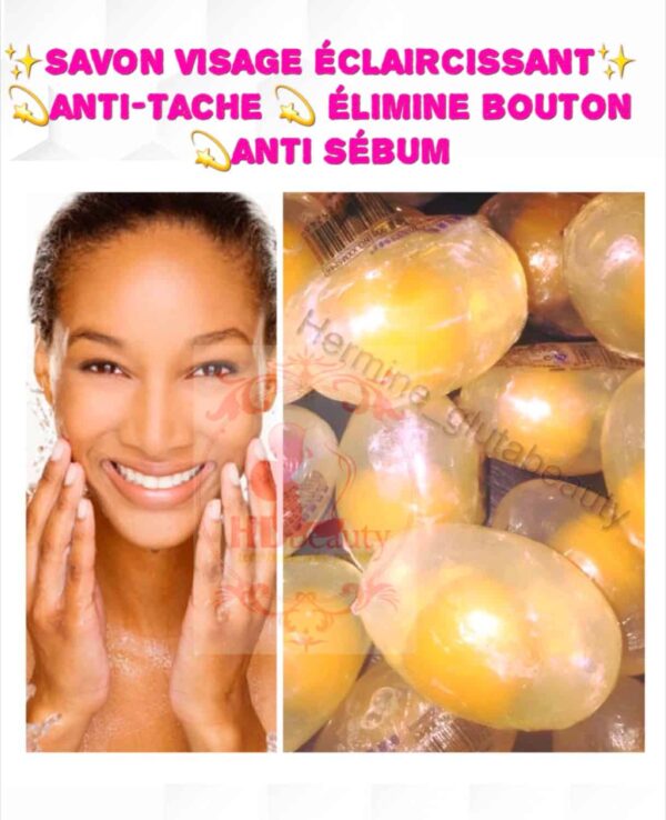 Savon oeuf anti tâches acné et bouton