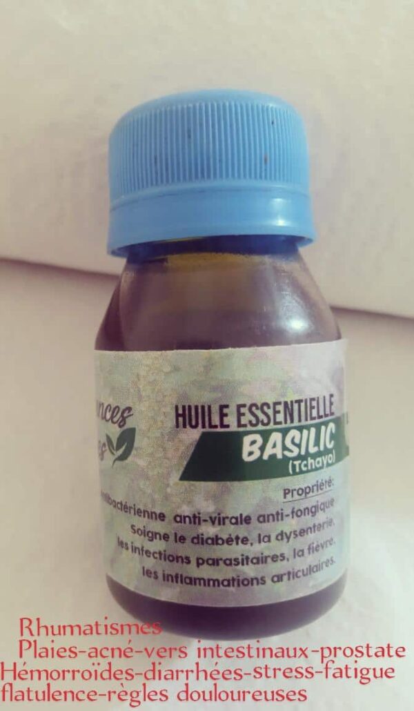 HUILE DE TCHAYO (Ossimum gratissimum) ou Basilic africain 100% BIO