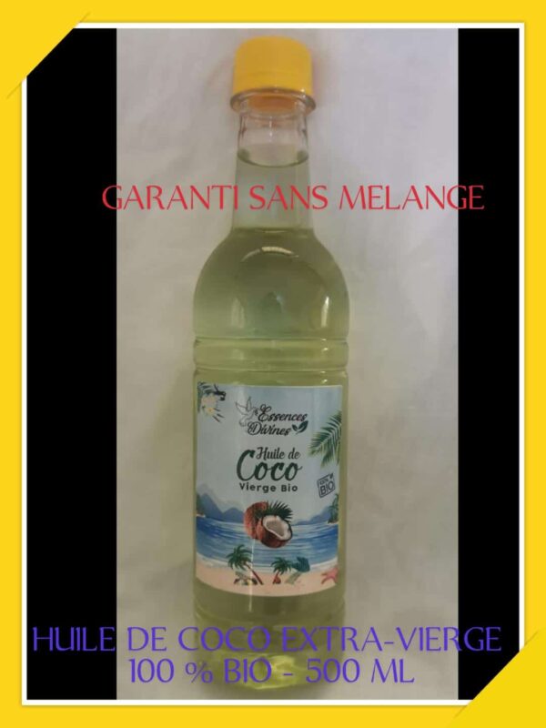 HUILE DE COCO EXTRA-VIERGE 100% BIO 500 ML