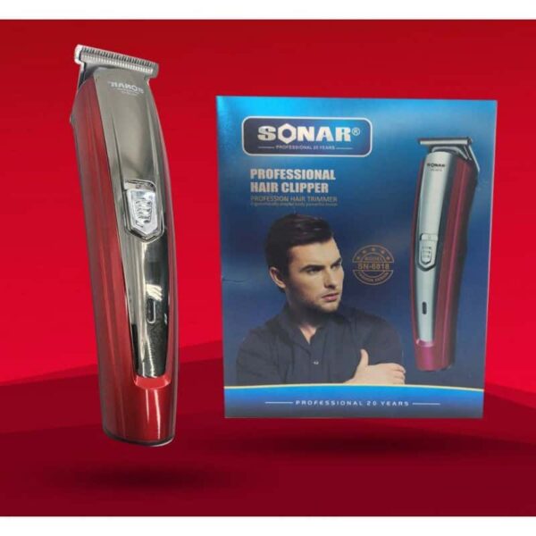 Rasoir rechargeable SONAR pour cheveux, barbe, moustache et autres SN-6818
