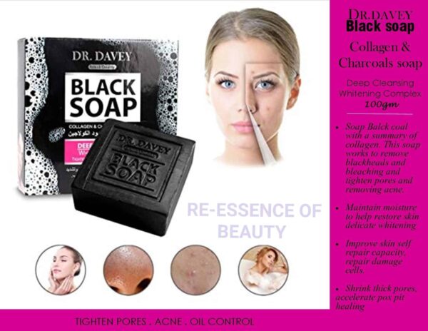 Savon noir Black soap élimine taches,boutons, ride,acné éclatant de visage