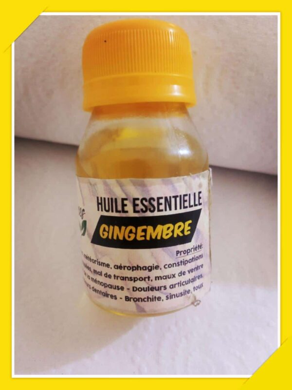 Huile de gingembre (Zingiber officinale) 100% BIO