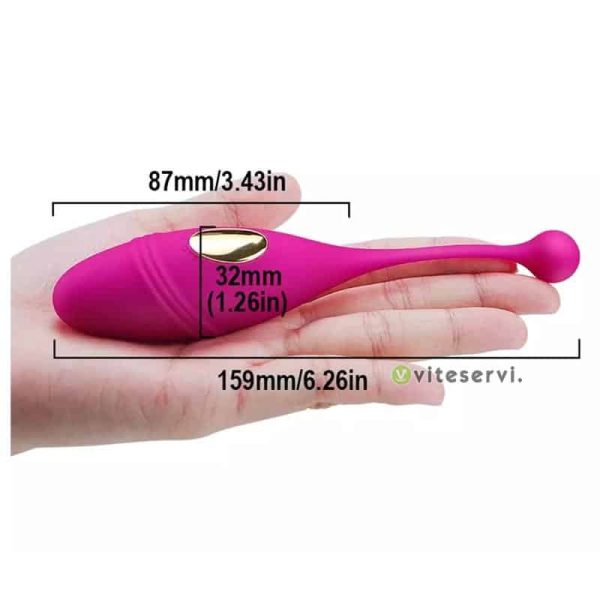 Oeuf vibrant avec stimulation anal ou clitoridienne sans fil à télécommande